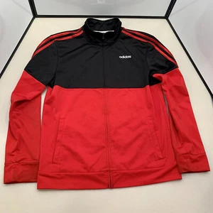 Adidas Boys Youth Size XL (18/20) Black And Red Zip Up Jacket - Picture 1 of 10