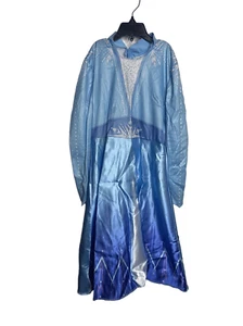 Disney Store Girls Frozen 2 Princess Elsa Traveling Outfit Blue Costume Medium - Picture 1 of 11