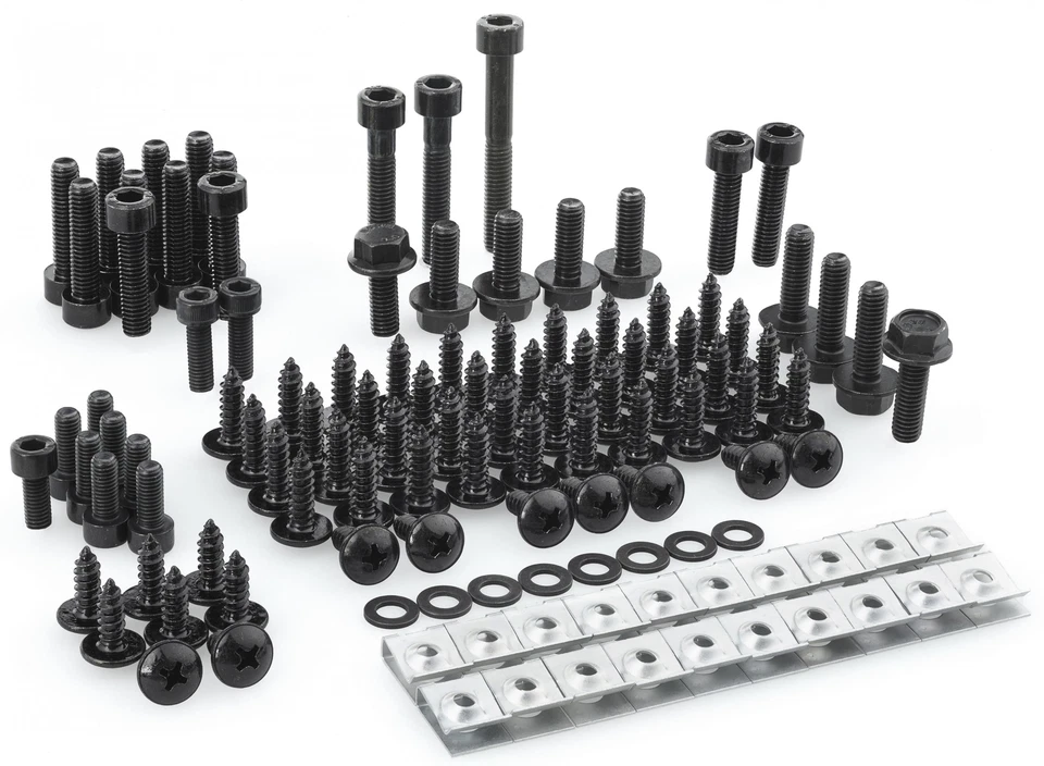 Bolt Set Yamaha Aerox MBK Nitro Fairing Black Bolts Set - Image 1 of 1