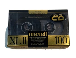 Maxell XLII High Bias Cassette Tape 100 Minutes - Picture 1 of 3