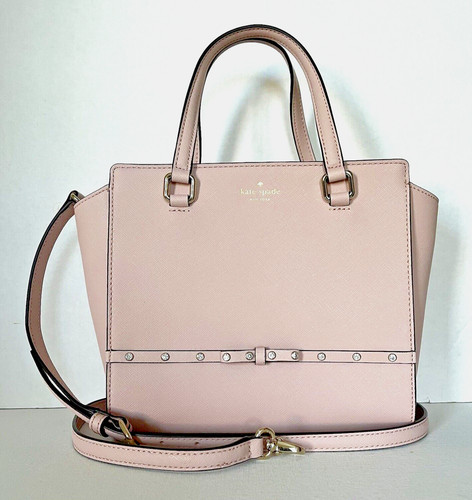 Nuova borsa per polveri calda Kate Spade piccola Hadlee Laurel Way ingioiellata in pelle borsa per piuma calda