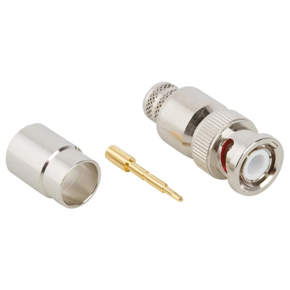 Enchufe de crimpado recto Amphenol 112627 BNC RG-8 RG-213 RG-225 50 ohmios Foto 1 de 1