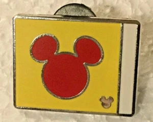 Disney Pin Red Mickey Icon Red Flag - Picture 1 of 2