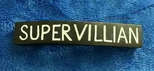 “Super Villian” Black Banner Barrette, MiaChavi Geekery - Picture 1 of 2