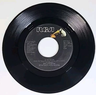 1978 Dolly Parton Vtg 45 Vinyl  Sure Thing & Heartbreaker, RCA Records PB-11296 - Image 1 of 4