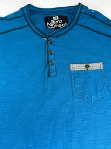 Zero Nineteen Men's Henley Shirt XL Henley Neck Short Sleeve XL - Picture 1 of 8