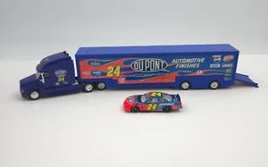1999 Hasbro JEFF GORDON Du Pont Racing Team Semi Tractor Trailer & Car - Picture 1 of 8