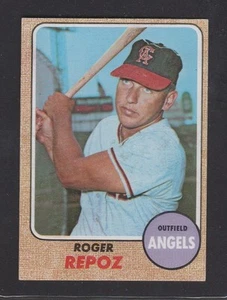 1968  TOPPS  BASEBALL  # 587  ROGER REPOZ  EX   INV M378 - Afbeelding 1 van 1