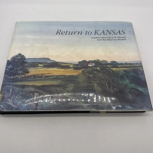 Vtg Signed “Return To Kansas” 1st Printing Watercolors J.R. Hamil Sharon Book - Picture 1 of 24