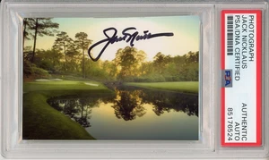 JACK NICKLAUS SIGNED MASTERS TOURNAMENT GOLF PICTURE PHOTO AUTOGRAPH PSA DNA COA - Bild 1 von 2