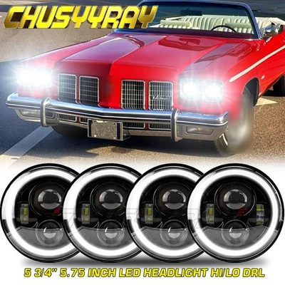 Faros proyectores LED de haz alto bajo de 5,75" para Oldsmobile Delta 88 1965-1975 Foto 1 de 4