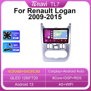 For Renault Logan 2009-2015 Android Car Radio Screen GPS Multimedia Video Player - Picture 1 of 32