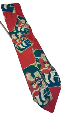 Corbata Cape Cod Para Hombre Papá Noel Navidad Novedad Acabado Satinado De Colección Original💕 Foto 1 de 4