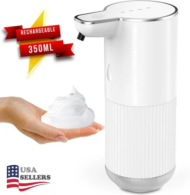Automatic Soap Dispenser,Touchless Foaming Soap Dispenser USB Rechargeable 350ml - Image 1 of 4