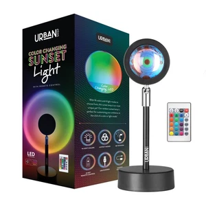 10.23" H Urban Shop Color Changing LED Sunset Projector Lamp Multi-Color Options - Picture 1 of 12