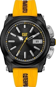 CAT Caterpillar DX Adventurer Men's Sport Date Watch Black and Yellow DX16127121 - Picture 1 of 1
