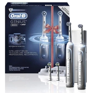 Oral-B Genius 8000 Dual Handle Electric Toothbrush w/Bluetooth (GEN8000DH) NEW - Foto 1 di 8
