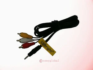 Audio Video AV Cable Cord For Canon Powershot/Elura/Optura/VIXIA Camcorder Serie - Picture 1 of 3