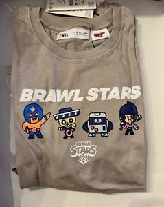 Supercell Brawl Stars Shirt - Gray/Cream (11/12 Years) - Picture 1 of 6