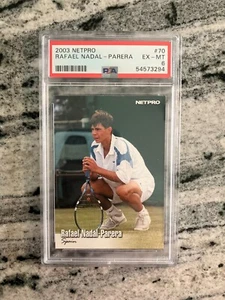 Rafael Nadal-Parera 2003 Netpro #70 PSA Graded Excellent-Mint "6" - Picture 1 of 2