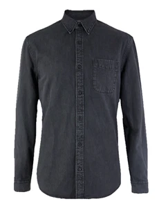 MARKS & SPENCER M&S COLLECTION MENS PURE COTTON AUTHENTIC DENIM SHIRT M BNWT - Picture 1 of 1