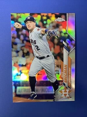 2020 Topps Chrome Refractor Alex Bregman #102 - Houston Astros - Image 1 of 2