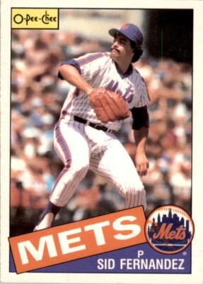 1985 O-Pee-Chee Baseball Sid Fernandez (P) New York Mets #390 - Image 1 of 2