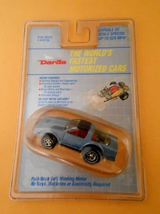 Darda MOTORIZED BLUE C4 CORVETTE DIE CAST MODEL CAR 1:55SC  #11015 *L@@K* - Picture 1 of 4