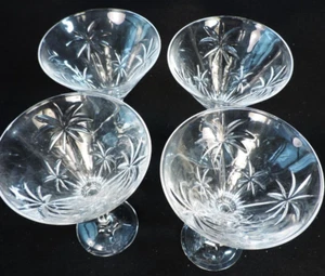 4er Set Godinger Shannon Kristall Palme Martini Gläser (neuwertig) - Bild 1 von 5