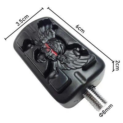 Small Shifter Peg WingSkull Black For Most Harley Models Softail Dyna Fat Bob Foto 1 de 4