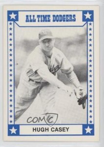 1980 TCMA All Time Brooklyn/Los Angeles Dodgers Blue Back Hugh Casey #1980-008