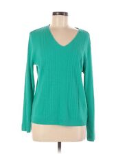 Classic Elements Women Green Sweatshirt M