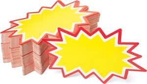 Starburst Signs with Stickers 200Pcs | Price Tags for Yard, Estate, Garage Sale, - Picture 1 of 12