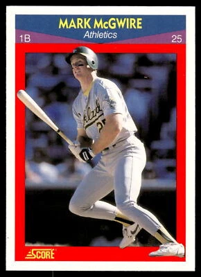 1990 Score 100 Superstars #25 Mark McGwire Near Mint or Better - Image 1 of 2