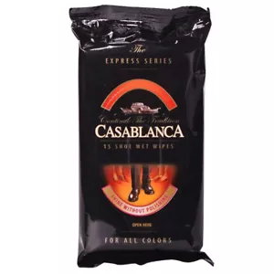 CASABLANCA 15pcs Shoe Wet Wipes Leather care product Shine without polish EUmade - Picture 1 of 3