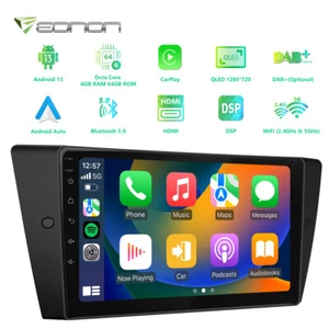 For BMW E90 E91 E92 E93 328i 2007-2011 Android 13 8Core Car Stereo Radio CarPlay - Picture 1 of 35