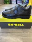 boys Bo-Bell Brown Leather 2 Strap Shoes F Fit Uk Size 7 Euro 41