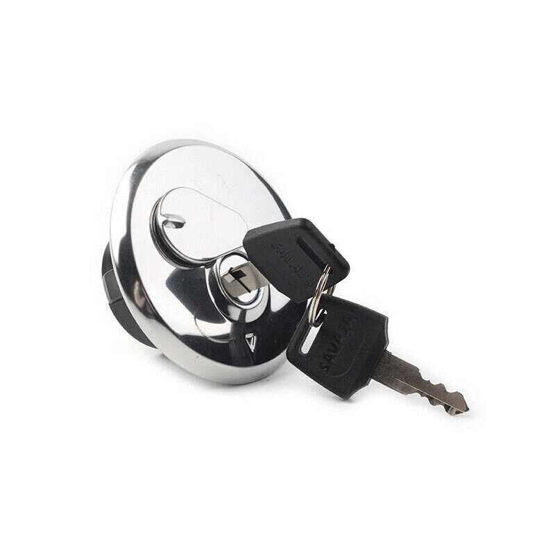 Gas Fuel Tank Cap Fuel Gas Tank Cover W/ 2 Keys for Suzuki 1977-1981 TS185/TS250 Foto 1 de 4