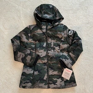Arctic Expedition Mantel Damen XS Camouflage horizontal gesteppt Hybradown Daunen Hunter - Bild 1 von 10