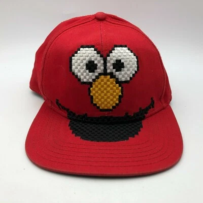 芝麻街 Elmo 面部平沿棒球帽帽子青少年孩子孩子红色如此可爱 — 第 1/4 张图片