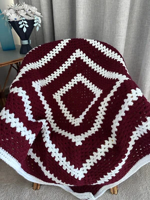 "Manly Warringah Sea Eagles" Handmade Crochet Baby Blanket   Gift - image 1 of 4