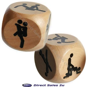 Weihnachten Kamasutra Sex Würfel Erotik Spiel für Erwachsene einzeln Holz Erotik Wichtelgeschenk - Bild 1 von 3