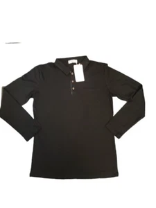 KUYIGO Men's Long Sleeve Polo Shirts Casual Slim Fit Basic Designed Cott - Picture 1 of 9