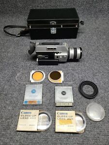 VINTAGE Canon Auto Zoom 814 Super 8 Camera Camcorder with Case and Extra Lenses