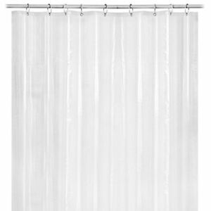 72 inch Water Repellant Bathroom Shower Curtain 12 Hooks with Grommets