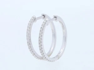 Pendientes Top Price criollos con 0,26 ct. Brillantes oro blanco 750 nuevo Deta - Imagen 1 de 6