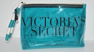Victoria's Secret VERY SEXY SEA MAKEUP COSMETIC BIKINI BLUE TEAL BAG PURSE CASE