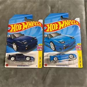 Coche Hot Wheels Super Treasure Hunt 96 Nissan 180SX tipo X azul 211/250 1:64 2024 - Imagen 1 de 3