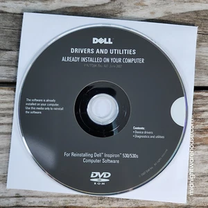 Dell Drivers and Utilities Reinstallation DVD for Inspiron 530/530S TT264 2007 - Picture 1 of 3