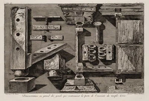 PIRANESI (*1758) nach PIRANESI (*1720), Architektonische Scharniertafeln, 1805, - Bild 1 von 5